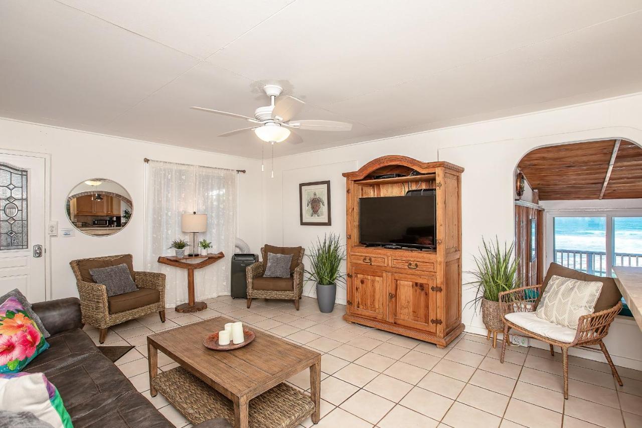 Hawaii Oceanfront Beach House Paradise On The Beach Family Activities ハレイワ エクステリア 写真